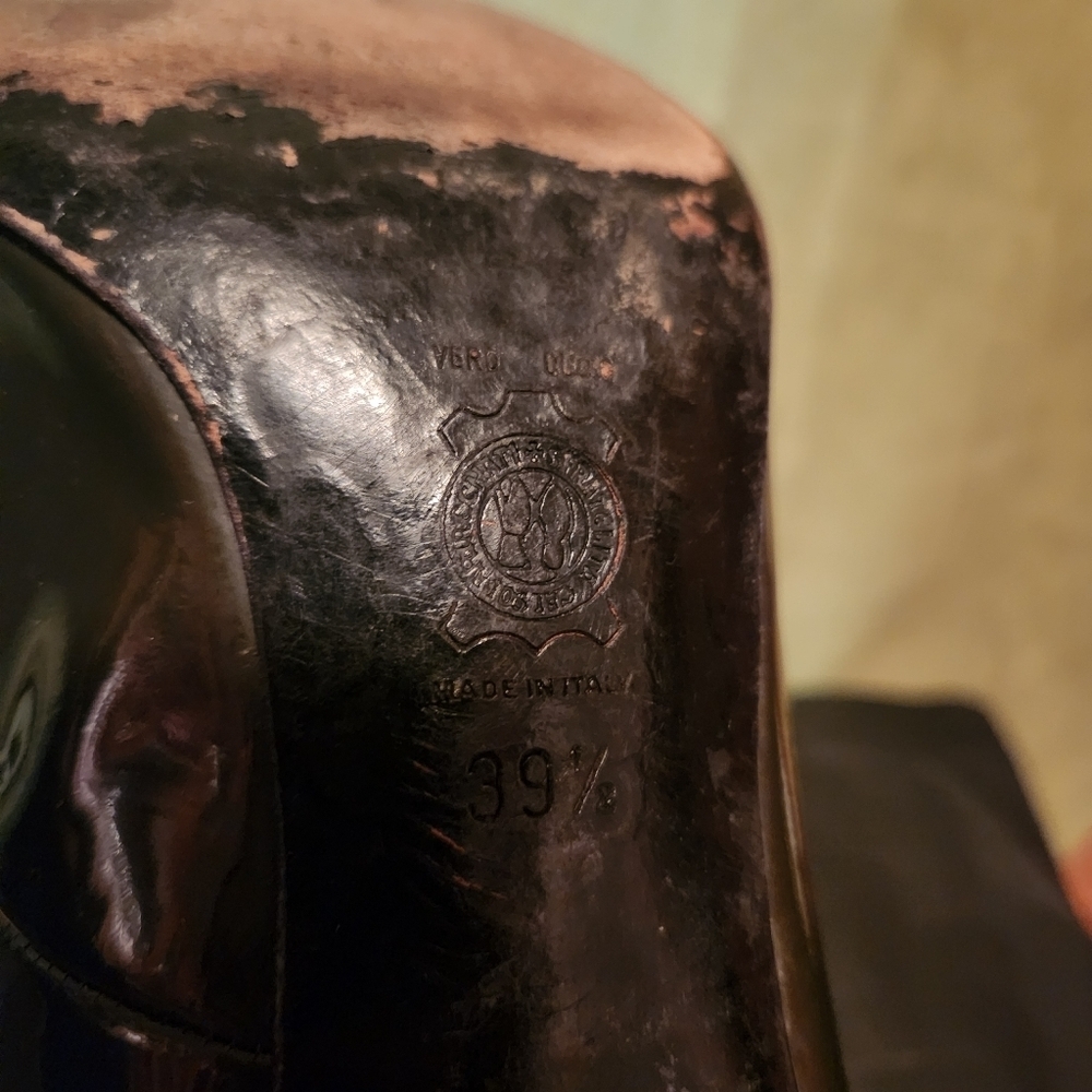 Sold Vintage Italian leather tango shoes - Picture 3 of 9